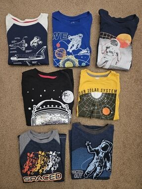 Boys Outer Space Shirts